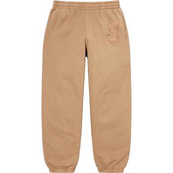 Pantalones Supreme Overdyed S Logo Sweatpant Marrones | AR186KI