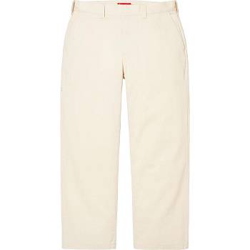 Pantalones Supreme Trabajo Pant Blancas | AR169QZ