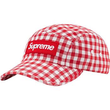 Sombreros Supreme Gingham Camp Cap Rojas | AR477VD