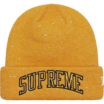 Sombreros Supreme New Era® Metallic Arc Beanie Doradas | AR444HK