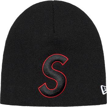 Sombreros Supreme New Era® S Logo Beanie Negras | AR439AP