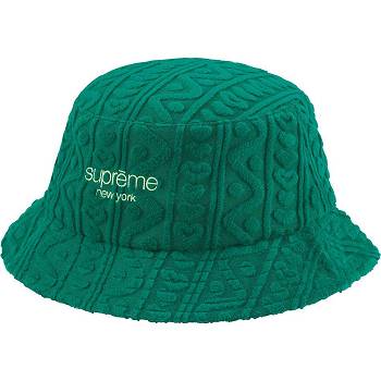 Sombreros Supreme Terry Pattern Crusher Verde | AR449XF