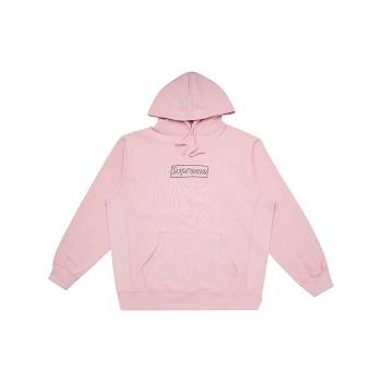 Sudadera Con Capucha Supreme Kaws Chalk Real Rosas | AR114BC