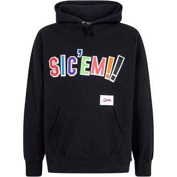 Sudadera Con Capucha Supreme X WTAPS Sic’em! Negras | AR137XF