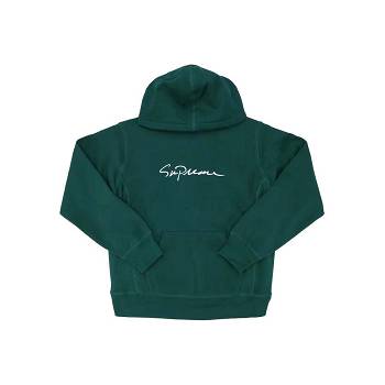 Sudaderas Supreme Classic Script Encapuchado Verde | AR323NB