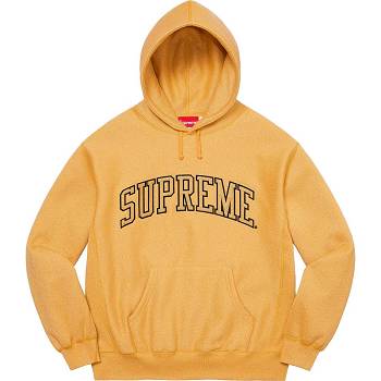 Sudaderas Supreme Glitter Arc Encapuchado Doradas | AR294CE