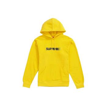 Sudaderas Supreme Motion Logo Encapuchado Amarillo | AR327EX