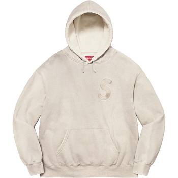 Sudaderas Supreme Overdyed S Logo Encapuchado Blancas | AR312FM