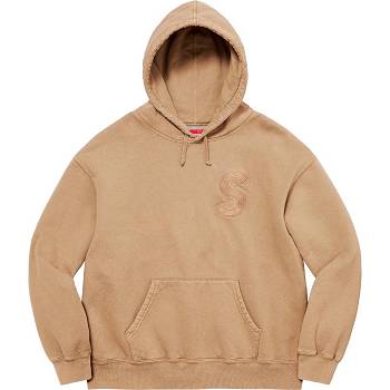 Sudaderas Supreme Overdyed S Logo Encapuchado Marrones | AR314HK