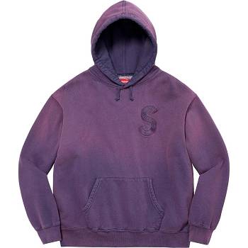 Sudaderas Supreme Overdyed S Logo Encapuchado Moradas | AR315JJ