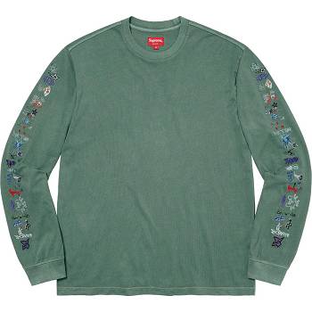 Suéteres Supreme AOI Icons L/S Top Verde | AR278YU