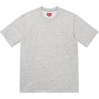 Suéteres Supreme S/S Pocket Tee Gris | AR272MA