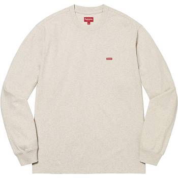 Suéteres Supreme Small Box L/S Tee Beige | AR248WY